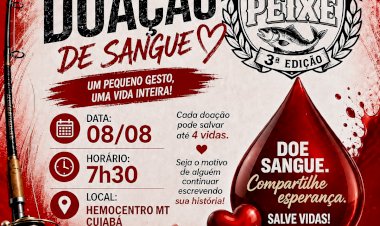 Grupo feminino de pescaria promove campanha de doação de sangue em Cuiabá | Estadão MT