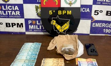 Homem é preso por tráfico de drogas em bar no bairro Jardim Liberdade em Rondonópolis