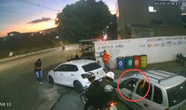 Homem é assassinado em posto de combustíveis na frente das filhas em Brumado