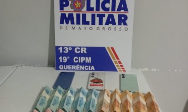 Dois homens são presos suspeitos de tráfico de drogas no Setor F, em Querência