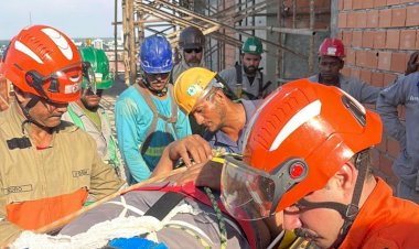 Trabalhador é Resgatado Após Queda de Três Metros em Obra em Sinop