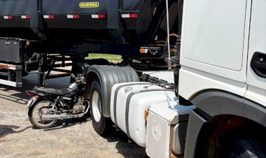 Motociclista Ferido em Acidente com Carreta em Nova Mutum
