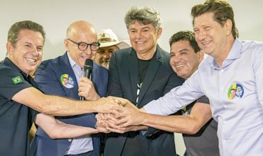 Em Cuiabá, Otaviano Pivetta reúne Mauro Mendes, senadores eleitos e prefeitos em apoio a Flávio Bolsonaro