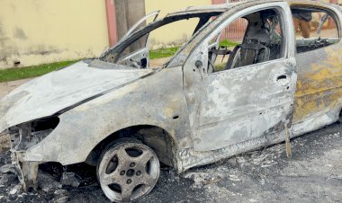 Incêndio Consome Veículo em Avenida de Lucas do Rio Verde