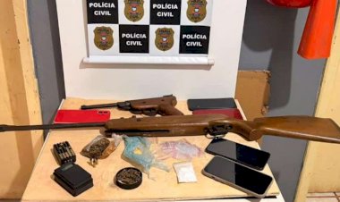Polícia prende homem com armas e drogas durante operação em MT