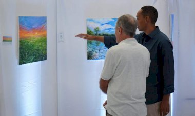 Exposição em Sorriso reúne pinturas inspiradas nas paisagens de Mato Grosso