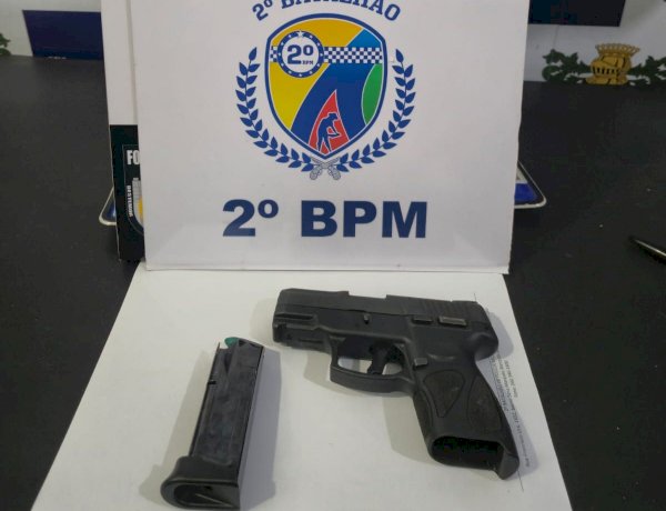 Homem é Detido em Barra do Garças por Porte Ilegal de Pistola 9mm Furtada