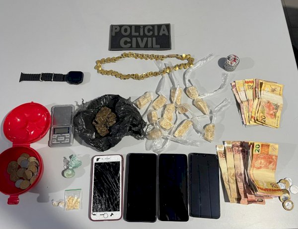 Polícia Civil Prende Dois Suspeitos de Tráfico de Drogas em Vila Rica