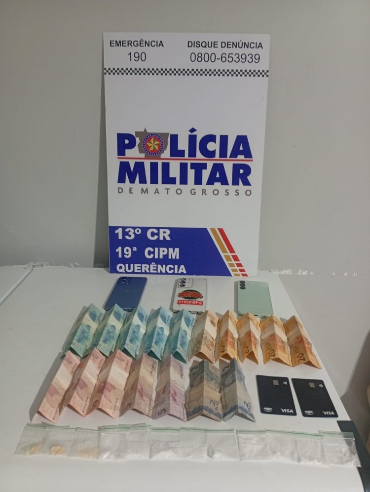 Dois homens são presos suspeitos de tráfico de drogas no Setor F, em Querência