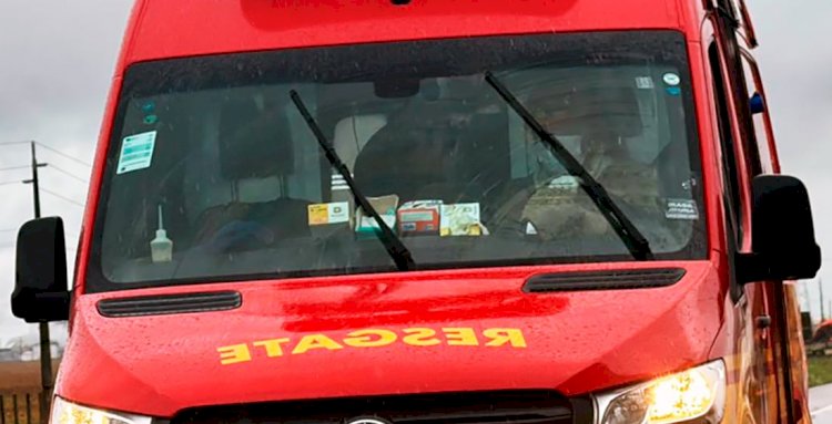 Trabalhador é socorrido ao se acidentar durante serviço de soldagem no Nortão