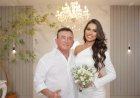 Calita Franciele e Amado Batista oficializam casamento em cartório de Água Boa