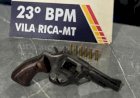Polícia Militar prende homem que agrediu e ameaçou esposa com arma de fogo na região do Araguaia