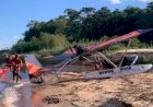 Flutuador de avião quebra e piloto afunda no Rio Araguaia, dizem bombeiros