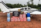 Avião é flagrado com meia tonelada de cocaína pronta para decolagem em MT