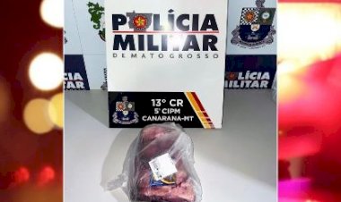 Homem é preso após furtar peça de picanha em mercado de Canarana