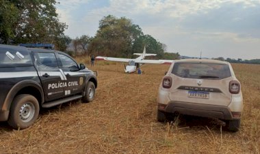 Carga de drogas é apreendida após queda de aeronave na zona rural de Barra do Garças