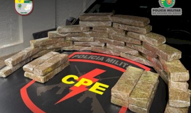 PM apreende 27 kg de maconha 'enterrados' em Aragarças-GO