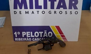 PM prende suspeito em Ribeirão Cascalheira por homicídio na cidade de Água Boa