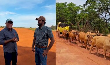 Trajeto com carros-de-bois na BR-158 pode chamar atenção do governo federal