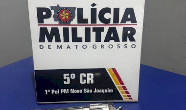 Homem é preso por porte ilegal de arma de fogo em Novo São Joaquim