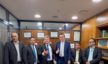 Comitiva de Novo São Joaquim garante recursos em Brasília para obras e saúde do município