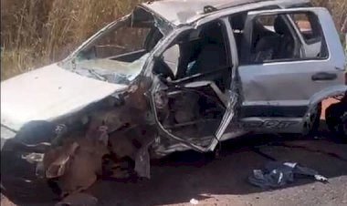 Casal morre e adolescente fica gravemente ferida após colisão entre carro e carreta na MT-100 em Torixoréu