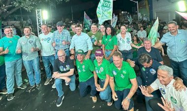 Adelcino mostra força política e reúne governador, prefeitos, deputado e lideranças do Araguaia