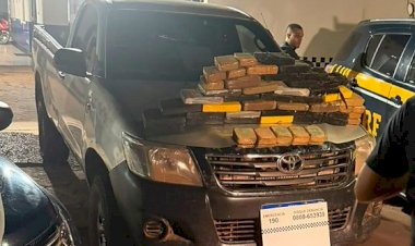 Fundo falso de caminhonete escondia 43 kg de drogas em Canarana