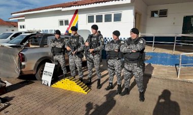 Polícia Militar apreende 45 quilos de substância análoga à cocaína em Nova Nazaré