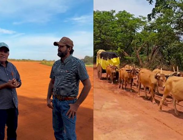 Trajeto com carros-de-bois na BR-158 pode chamar atenção do governo federal