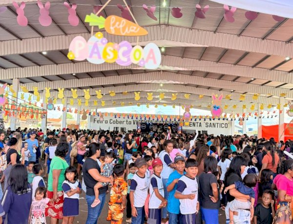 Sabor de Páscoa reúne famílias e leva alegria para centenas de crianças em Campinápolis; vídeo