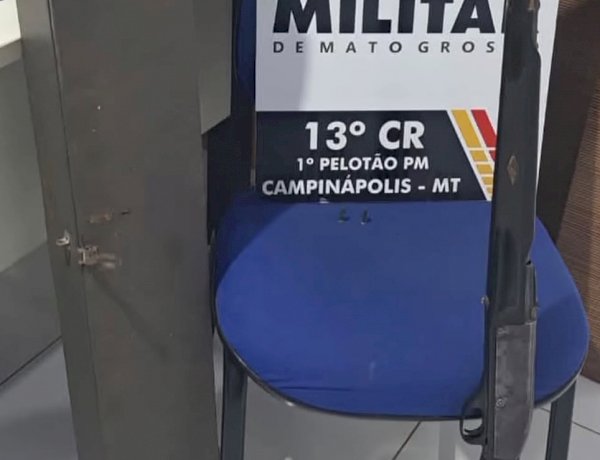 Polícia Militar de Campinápolis prende suspeito de violência doméstica e apreende arma de fogo em propriedade rural