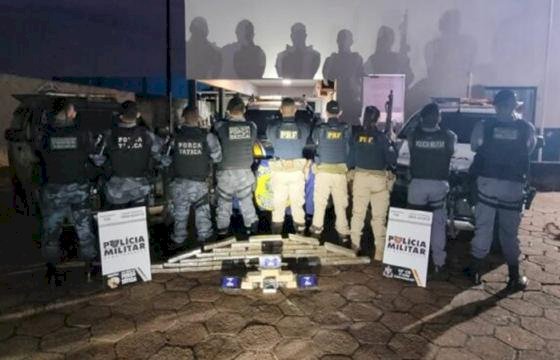 PM e PRF apreendem 41 tabletes de drogas em abordagem em Canarana