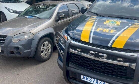 PRF recupera em Barra do Garças, veículo furtado no interior de São Paulo