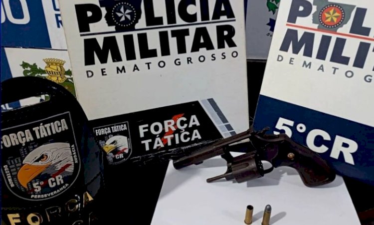 Homem é preso após efetuar disparos de arma de fogo em via pública em Barra do Garças