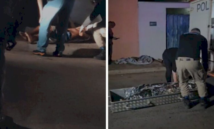 Homem é morto, enrolado em lona e deixado no meio da rua em MT