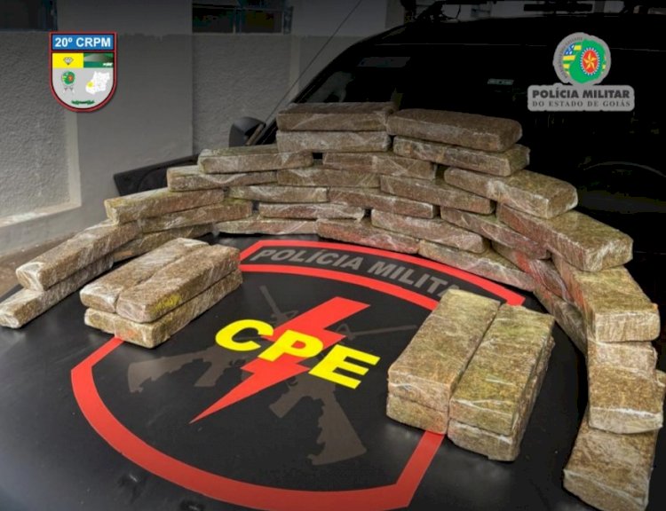 PM apreende 27 kg de maconha 'enterrados' em Aragarças-GO