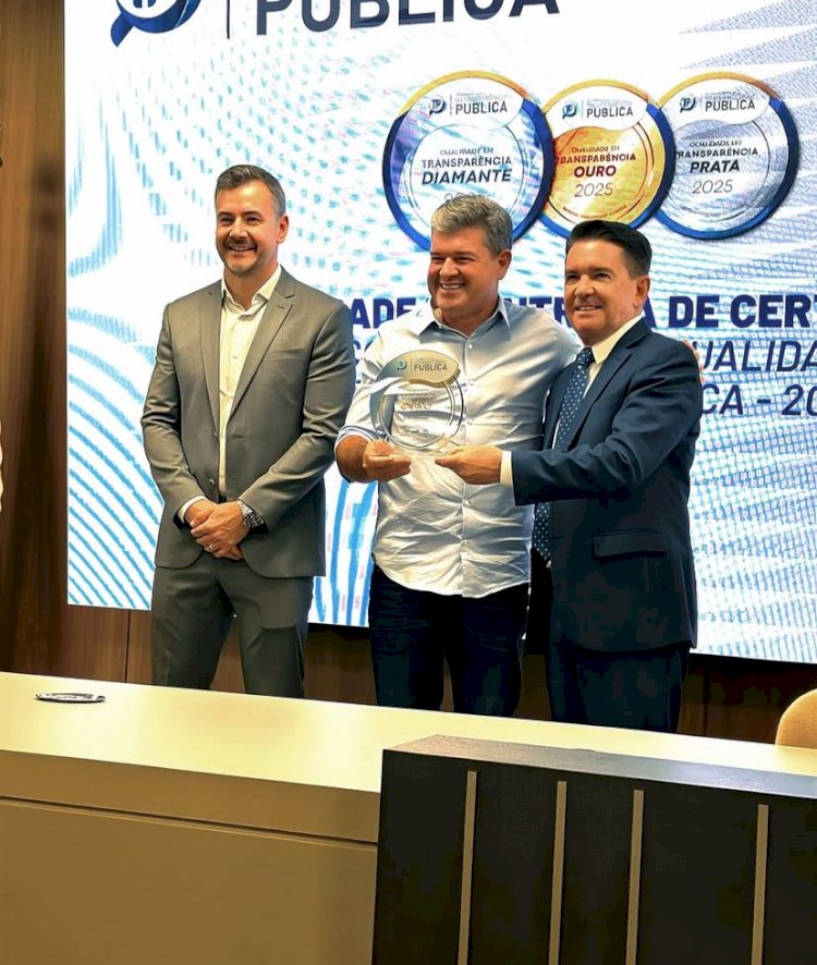Novo São Joaquim recebe Certificado Ouro em Transparência Pública e celebra marco histórico na gestão municipal
