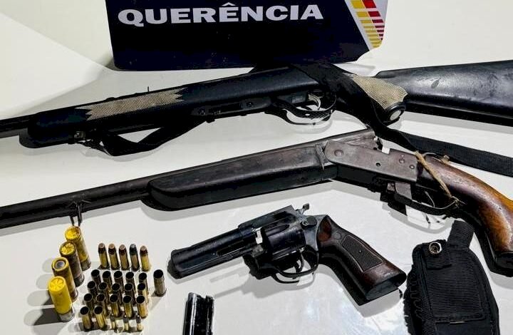 Polícia Militar prende homem por atirar em cachorro e apreende seis armas de fogo na região do Araguaia
