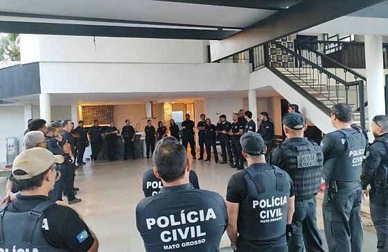 Polícia Civil de MT cumpre dez mandados de prisão contra crimes de estelionato em apoio a Polícia Civil de GO