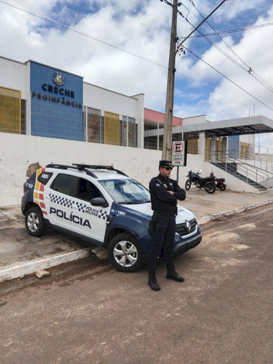 Polícia Militar reforça segurança nas escolas durante volta às aulas em Campinápolis