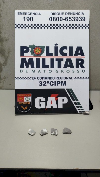 Casal é preso com porções de maconha durante operação da PM em Nova Xavantina