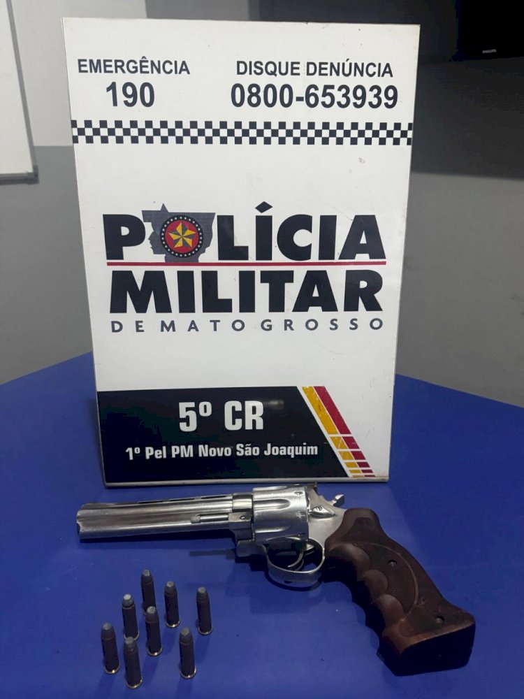 Homem é preso por porte ilegal de arma de fogo em Novo São Joaquim