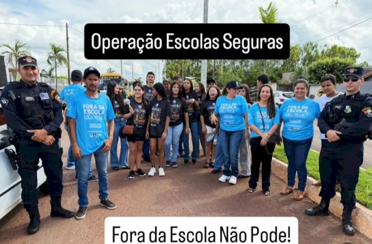 Polícia Militar acompanha passeata de estudantes e garante segurança no trânsito em Campinápolis