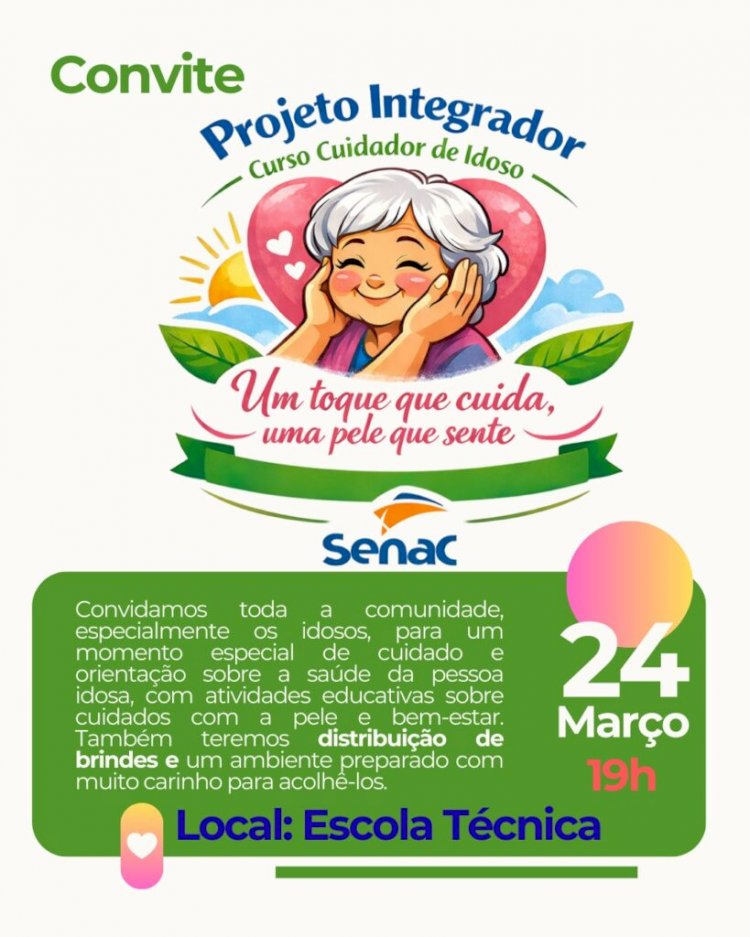 Cuidado e carinho em foco: evento em Canarana promove saúde e bem-estar da pessoa idosa
