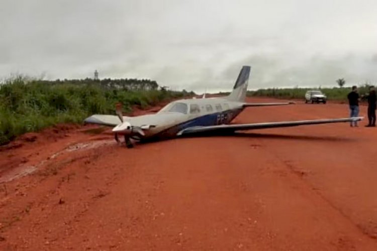 Aeronave com 5 a bordo tem falha no motor e faz pouso forçado em MT
