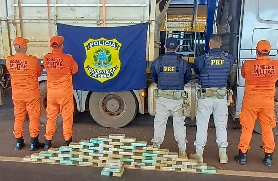 PRF apreende mais de 60 kg de pasta base de cocaína em Barra do Garças; carga iria para João Pessoa