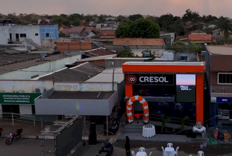 Cresol inaugura agência em Campinápolis com estrutura moderna e foco no desenvolvimento regional