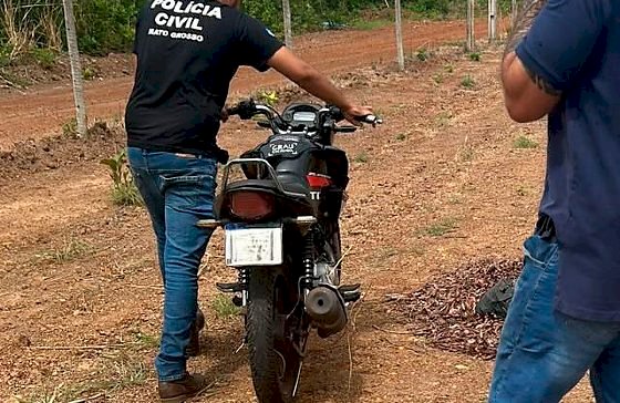 Polícia Civil recupera motocicleta furtada e prende envolvidos em Canarana
