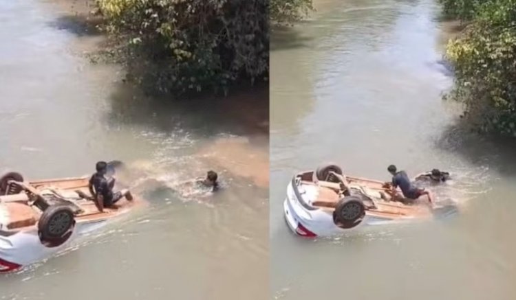 Criança de 1 ano se afoga e é entubada após carro cair de ponte em MT